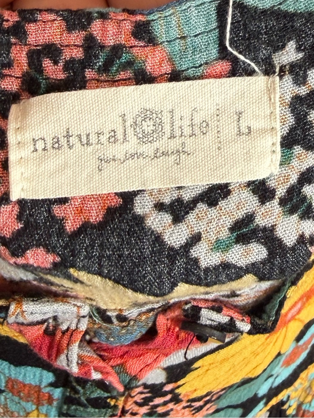 Natural Life Sidney Floral Rayon Button Front Maxi Dress - Picture 5 of 6